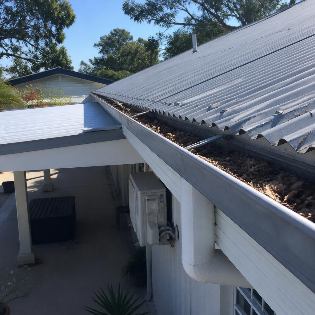 Before: Blocked Gutter Clean & Flush in Karalee, Ipswich