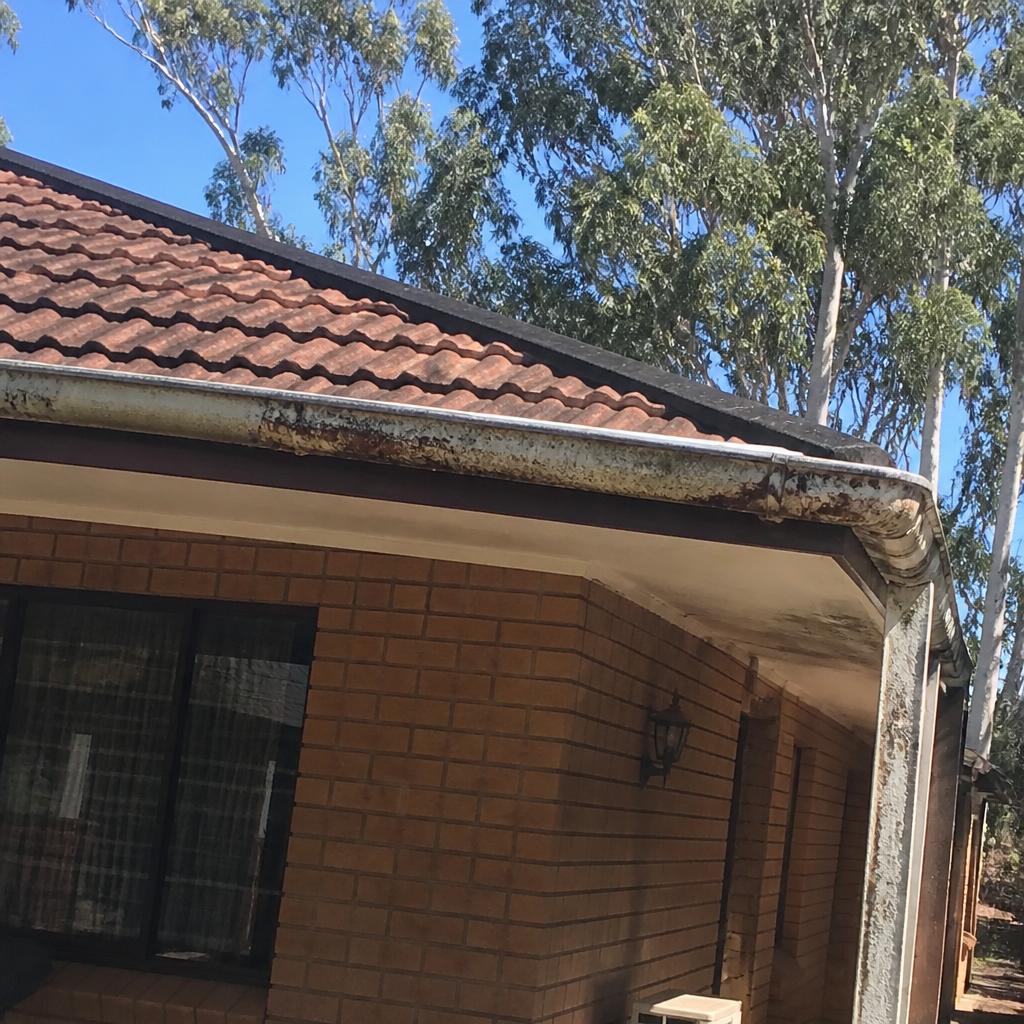 Before: Full Colorbond Gutter & Downpipe Replacement in Brassall, Ipswich